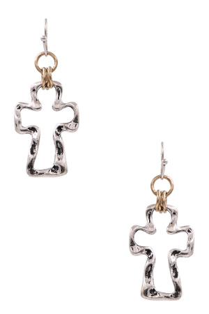 Cross Cut Out Earrings