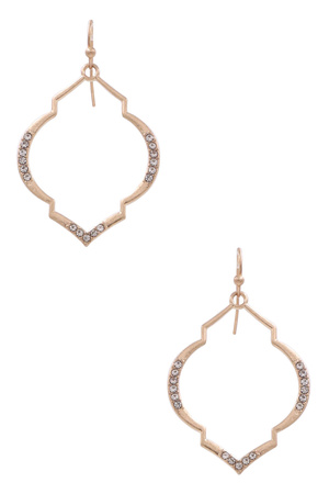 Moroccan Rhinestone Drop Earrings