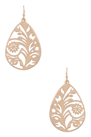 Cut Out Teardrop Earrings