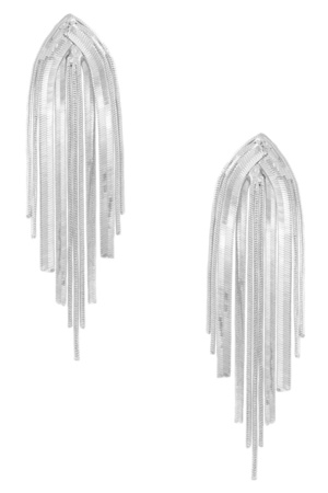 Metal Tassel Drop Earrings