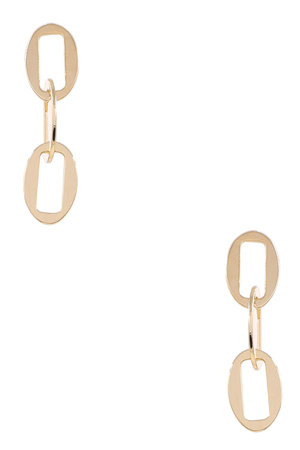 Brass Chain Link Earrings