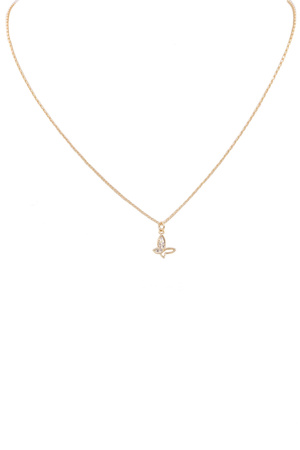 Butterfly Cubic Dainty Necklace