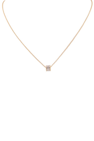 Glass Jewel Wheel Pendant Necklace
