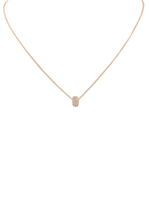 Rhinestone Ball Dainty Necklace