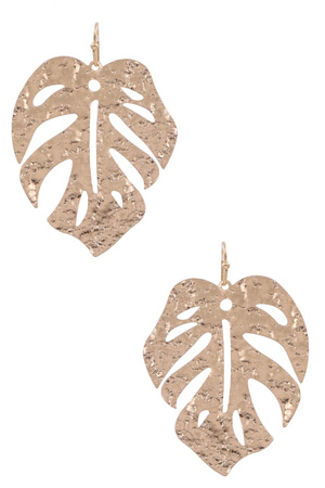 Philodendron Leaf Drop Earrings