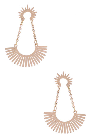 Sun Tassel Drop Earrings