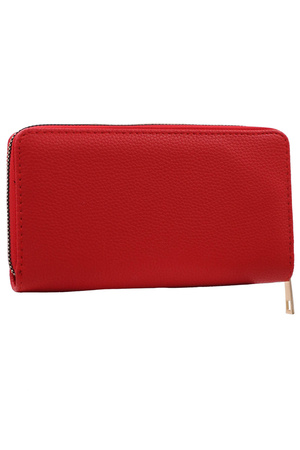 Faux Leather Zip Up Clutch