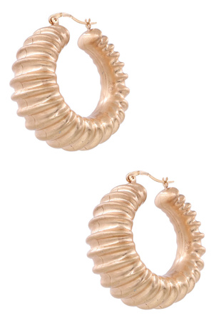 Metal Statement Hoop Earrings
