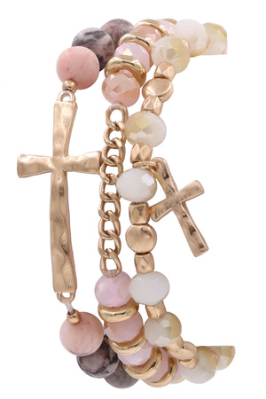 Semi Precious Stone Bracelet Set