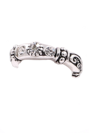 Filigree Rhinestone Stretch Ring