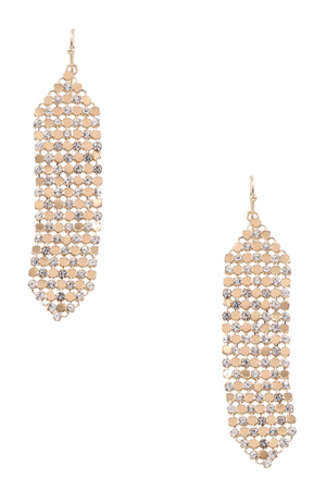 Rhinestone Diamond Tassel Earrings