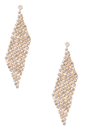 Rhinestone Tassel Dangle Earrings