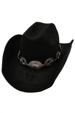 Metal Concho Cowboy Hat