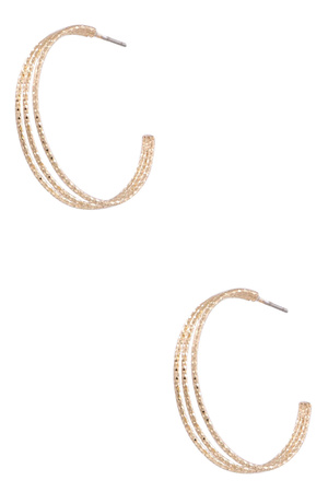 Plated Brass Hoop Earrings