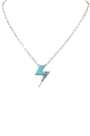Lightning Bolt Pendant Necklace