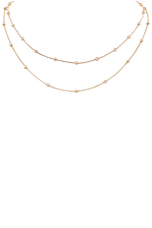 Ball Layered Chain Necklace