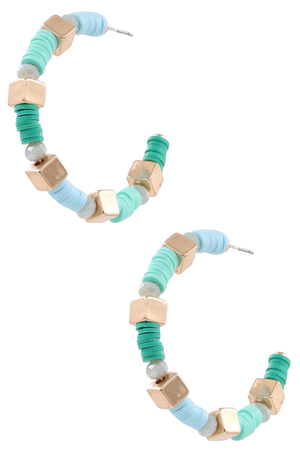 Rubber Hoop Earrings