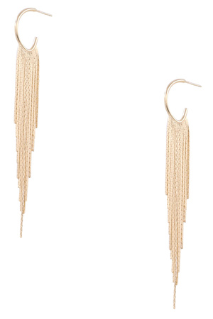 Ring Tassel Drop Earrings