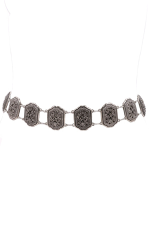 Western Floral Cut Out Chain Belt