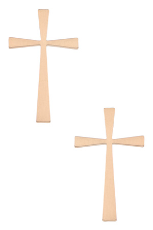 Metal Cross Earrings