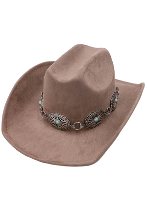 Filigree Buckle Cowboy Hat