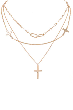Chain Cross Pendant Necklace