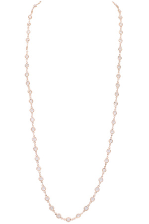 Glass Jewel Station Long Necklace