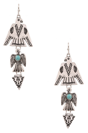 Eagle Western Dangle Earrings