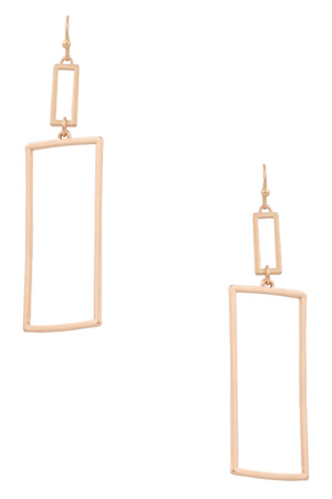 Rectangular Drop Earrings