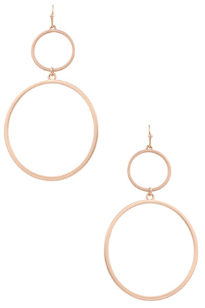Layered Ring Hoop Earrings