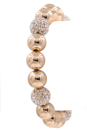 Pave Ball Stretch Bracelet