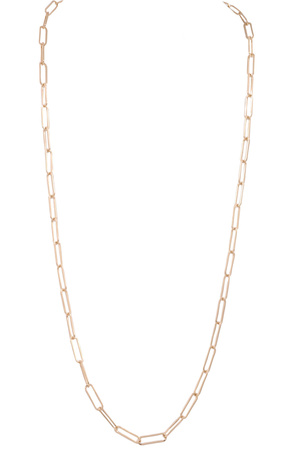Metal Paperclip Chain Necklace