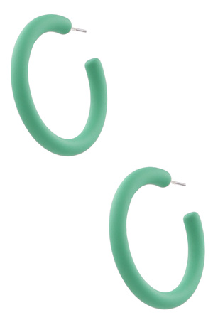 Matte Ring Hoop Earrings