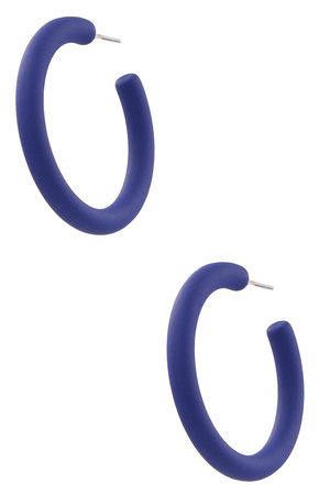 Matte Ring Hoop Earrings