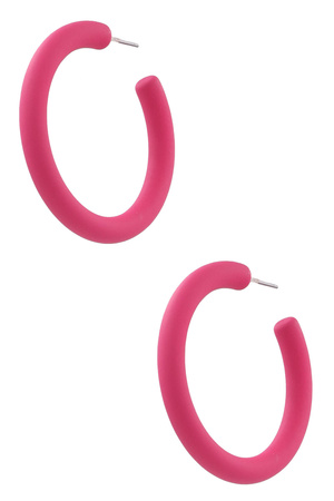 Matte Ring Hoop Earrings