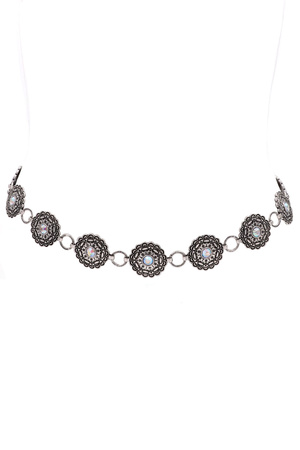 Western Vintage Engraved Chain Belt