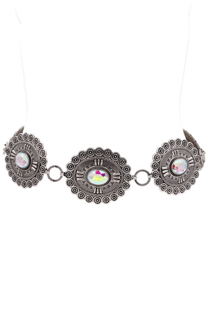 Western Sun Engraved Chain Belt