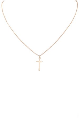 Cross Pendant Chain Necklace