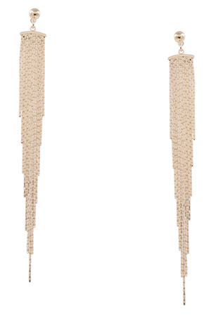 Metal Tassel Fringe Earrings