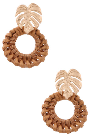 Paper Twined Hoop Earrings