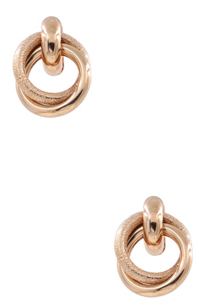 Metal Knot Stud Earrings