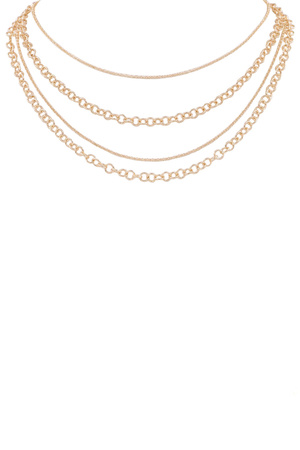 Chain Link Layered Necklace
