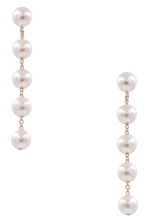 Cream Pearl Dangle Earrings