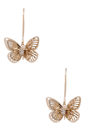 Metal Butterfly Cut Out Earrings