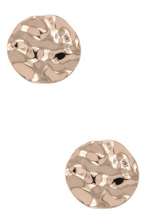 Crumpled Disc Earrings