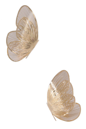 Metal Butterfly Cut Out Post Earrings