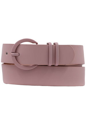 Color Coated Circle Loop Buckle Belt