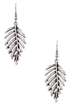 Metal Leaf Cut Out Earrings