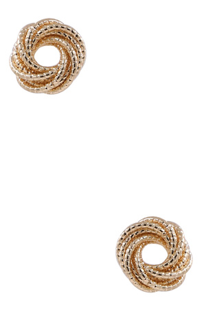 Metal Braid Rope Cluster Earrings