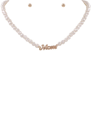 Cream Pearl Mom Necklace